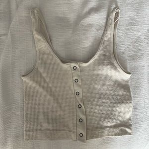 small button down crop top